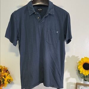 Billabong Men's navy Blue Polo Shirt